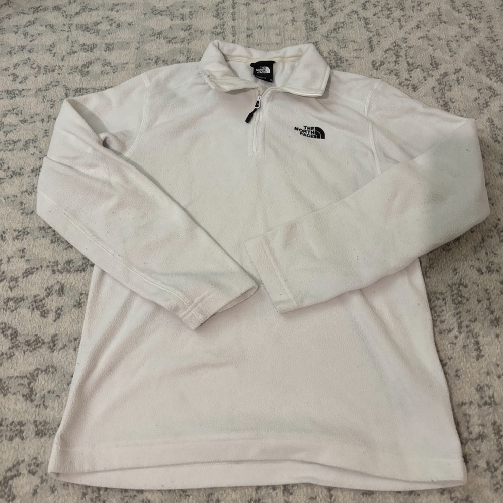 The North Face White Quarter-Zip Pullover